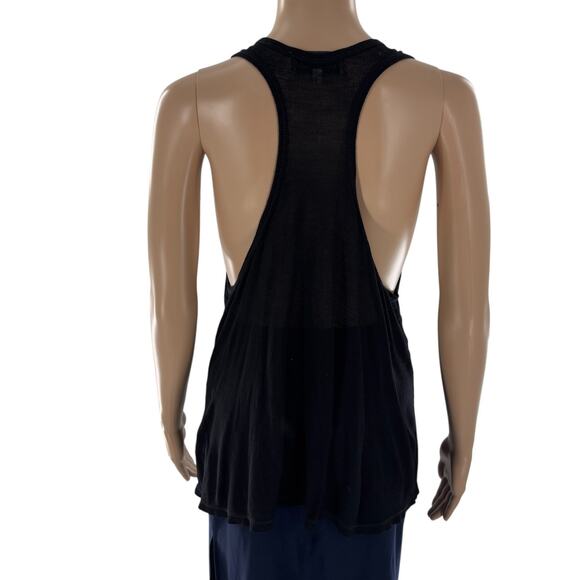 Wildfox Black Dear Cupid WTF Ribbed Tencel Tank Top - Picture 8 of 11